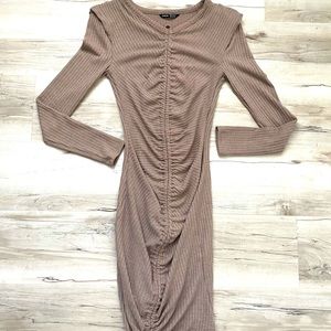 Shein drawstring runched dress